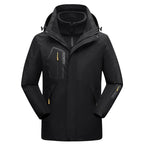 Jaqueta Masculina 3 em 1 com Forro Fleece Impermeável Corta-Vento