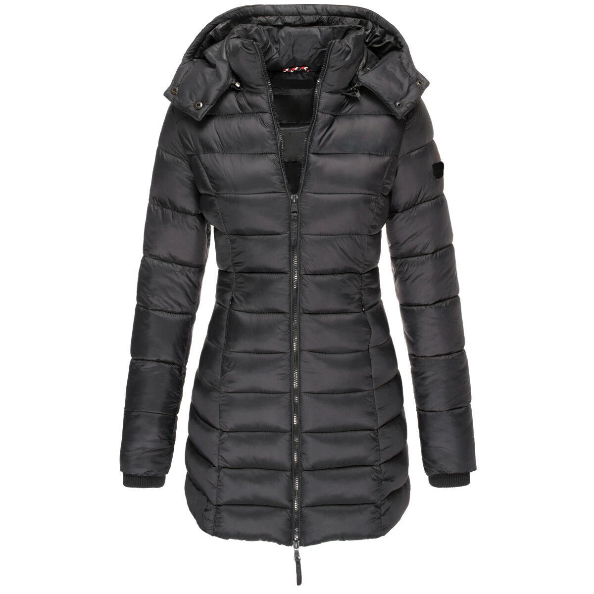 Casaco Feminino de Inverno com Capuz e Zíper - Acolhedor, Elegante e Leve