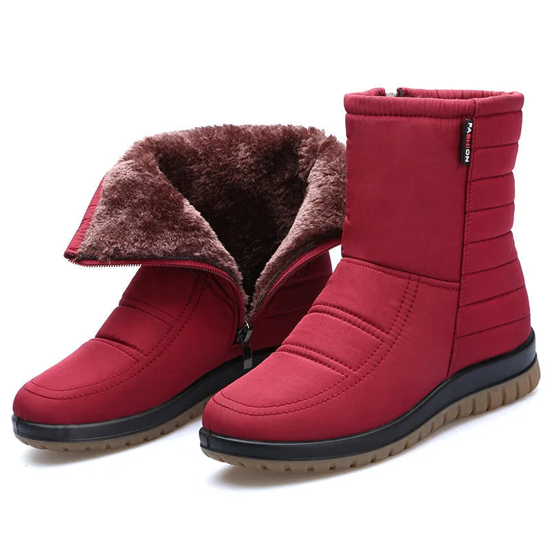 Bota Curta Feminina Para Inverno Impermeável Antiderrapante Proteção e Conforto