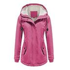 Jaqueta Parka Feminina Forrada com Lã para Inverno Glacier