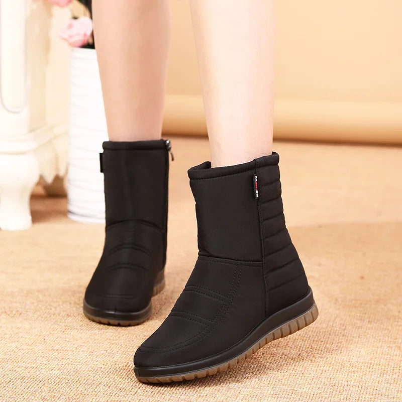 Bota Curta Feminina Para Inverno Impermeável Antiderrapante Proteção e Conforto