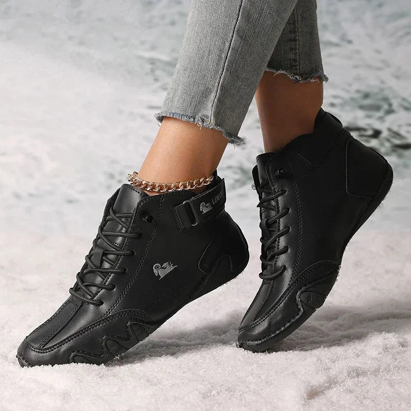 Bota Feminina Retrô Design Trendy Antiderrapante