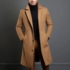 Jaqueta Longa Masculina de Inverno Lã Premium