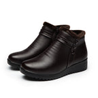 Bota Couro de Inverno Peluciado - Hellena