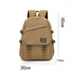 Mochila de Viagem Casual em Canvas Unissex