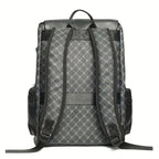 Mochila de Viagem de Couro com Grande Capacidade para laptop