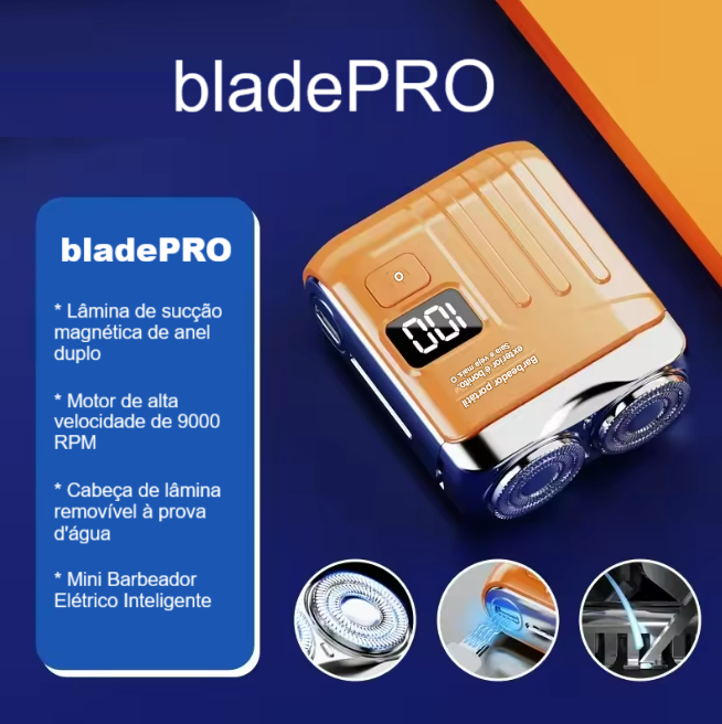 Mini Barbeador Elétrico bladePRO Rotativo IPX7